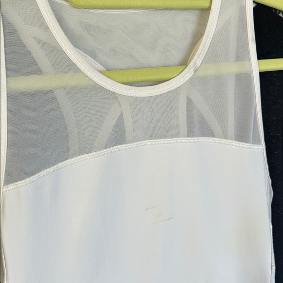 Lululemon White Mesh Tank. PTP: 14”. Best for size 4. See description. - Picture 4 of 4
